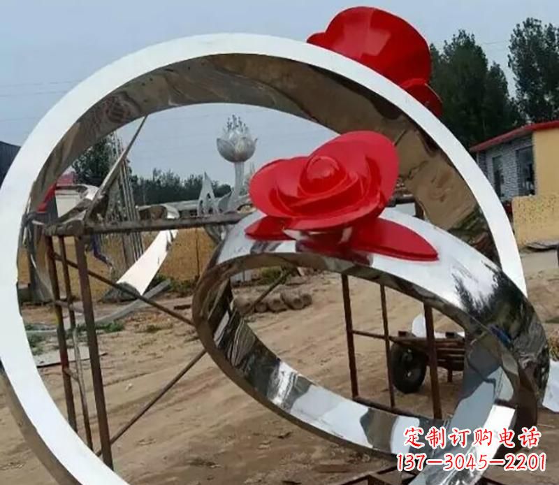无锡精致的不锈钢戒指雕塑