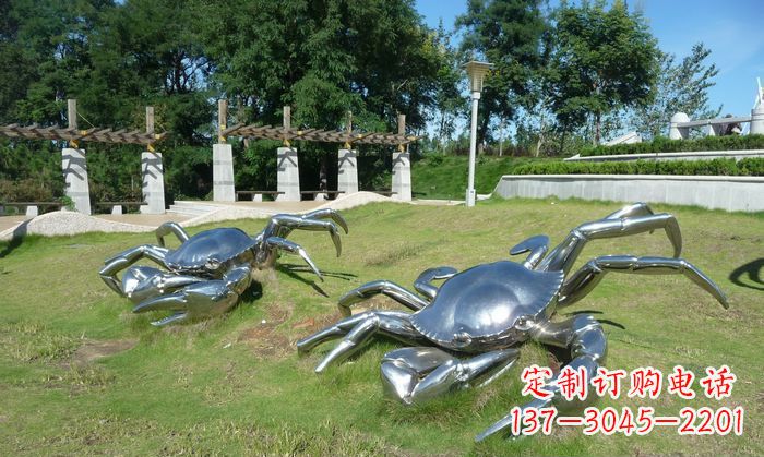 无锡产品名称精美铸造不锈钢螃蟹雕塑