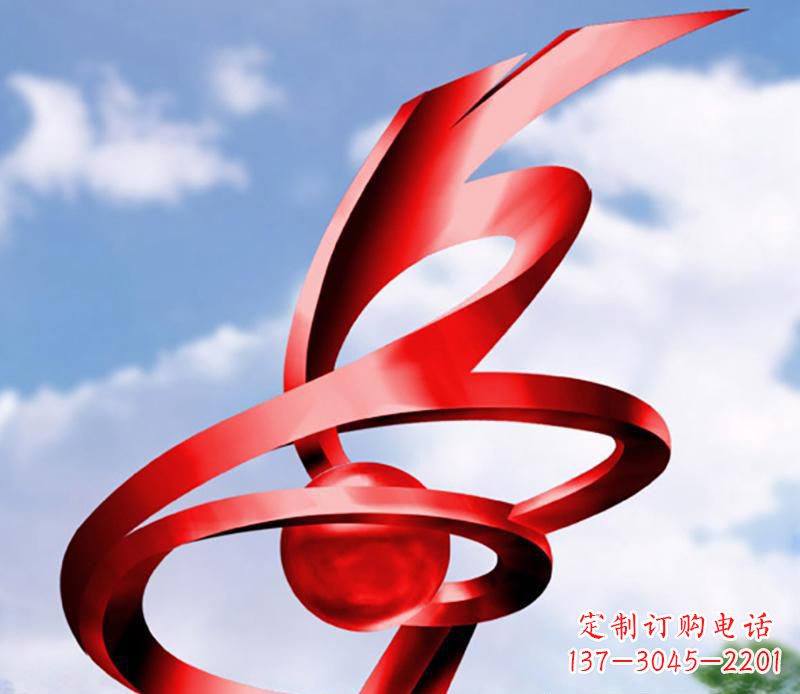 无锡公园装饰不锈钢指环雕塑