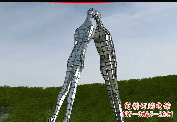无锡爱的无限,不锈钢情侣人物雕塑