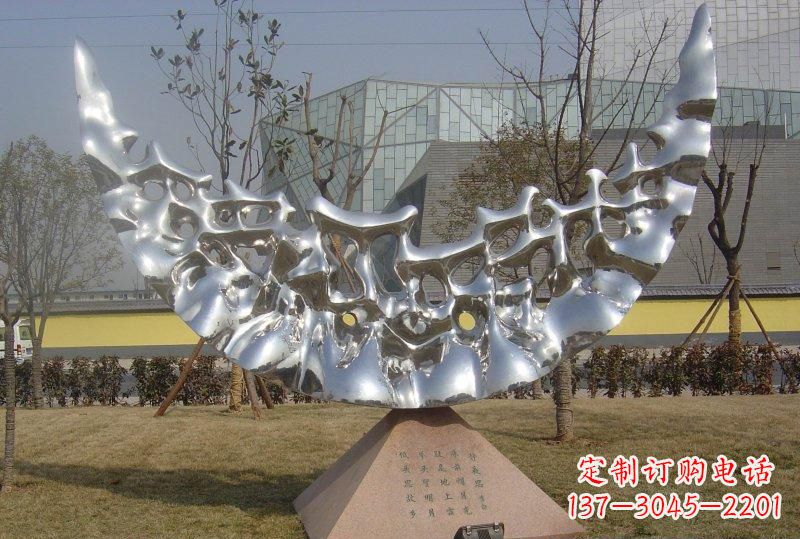 无锡新款不锈钢月亮景观雕塑