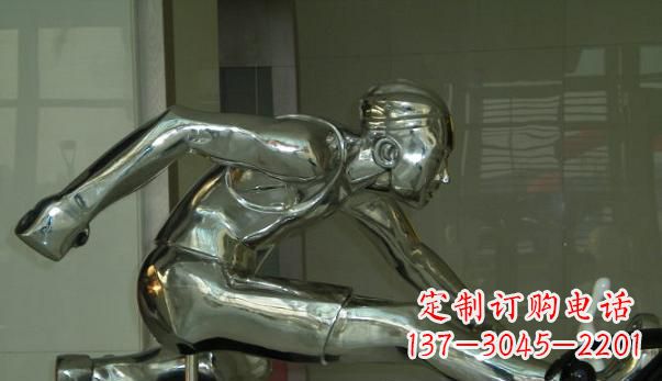 无锡不锈钢运动员雕塑