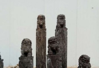 无锡复古风格拴马桩雕塑