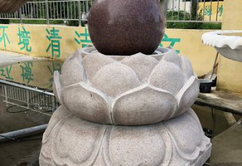 无锡金色彩绘风水球雕塑