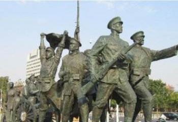 无锡纪念革命先烈的战士雕塑