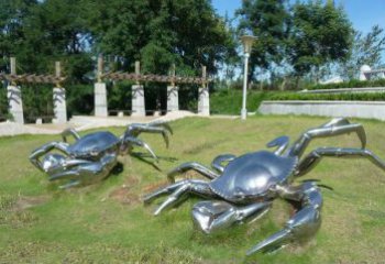 无锡产品名称精美铸造不锈钢螃蟹雕塑