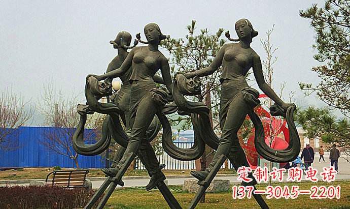 无锡中领雕塑精美女孩雕塑