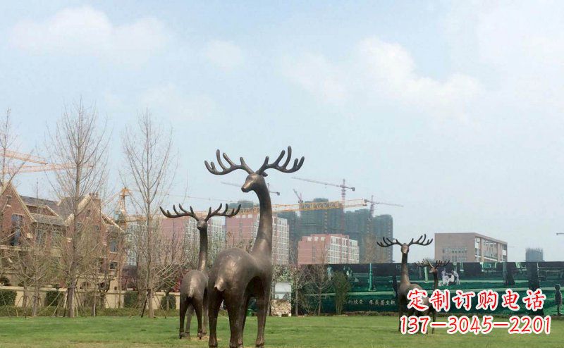 无锡唯美梅花鹿铜雕
