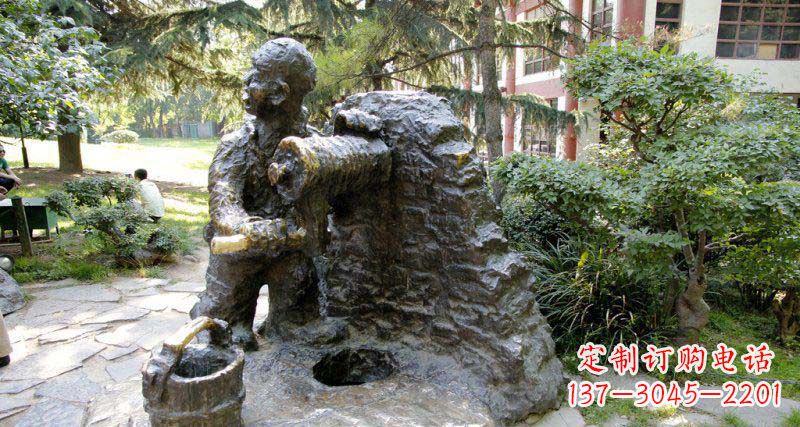 无锡春洋定制铜雕男孩雕塑