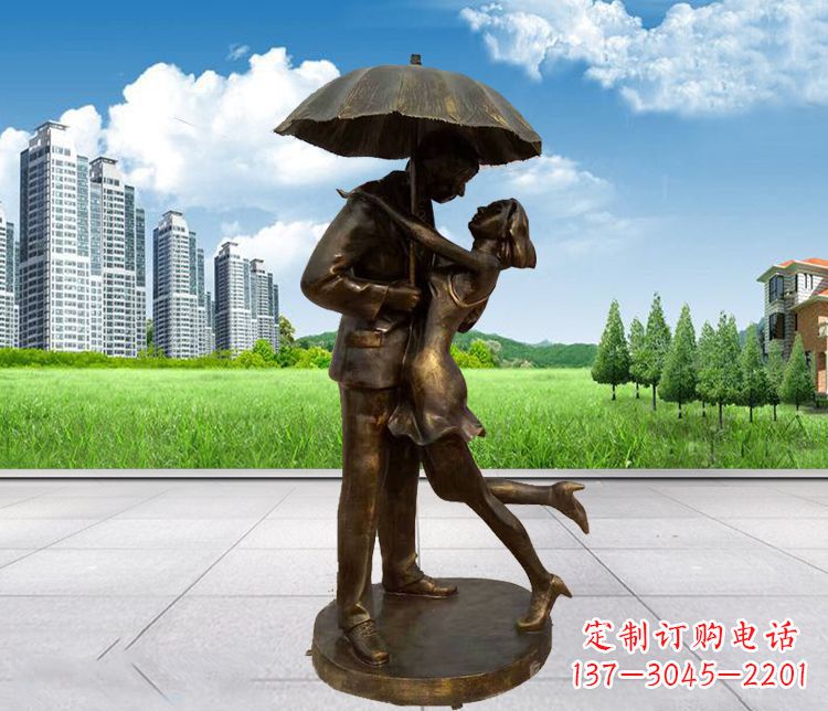 无锡情侣铜雕,浪漫定制