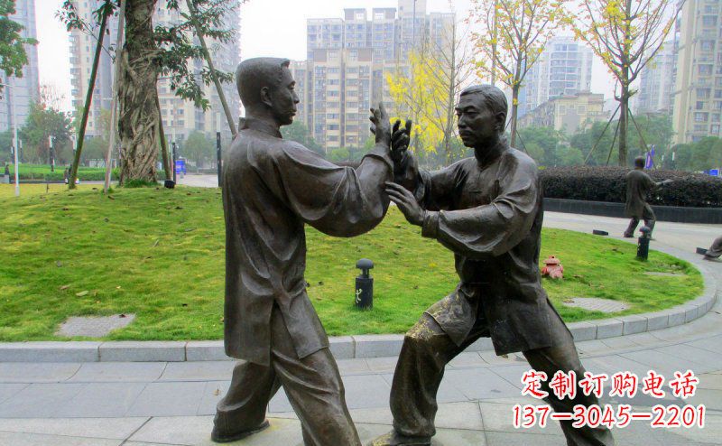 无锡商品名称公园太极拳铜雕