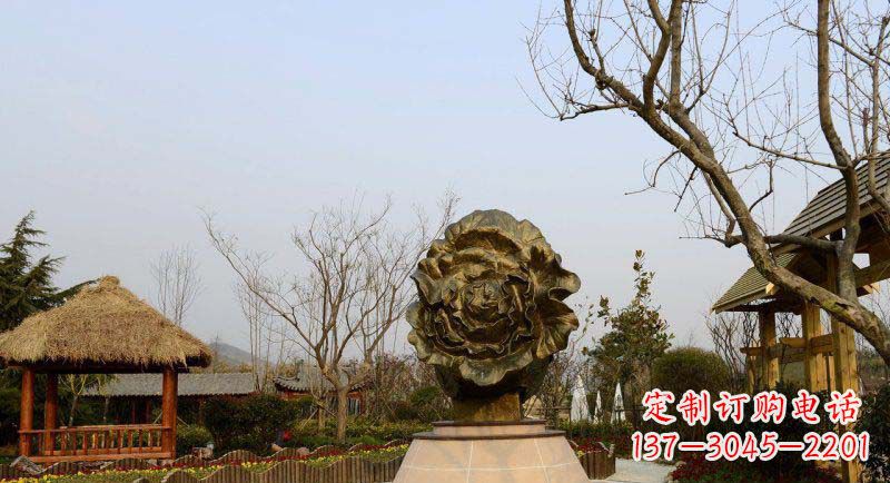 无锡公园大白菜景观铜雕