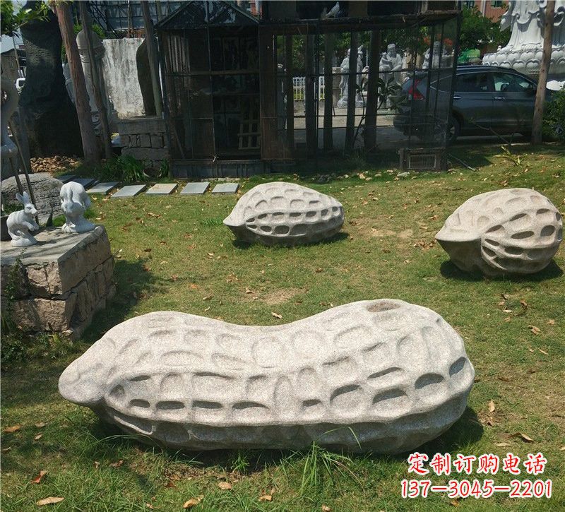 无锡精美大理石花生雕塑