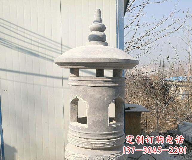 无锡公园大理石小型石灯