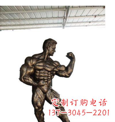 无锡公园大力士人物铜雕