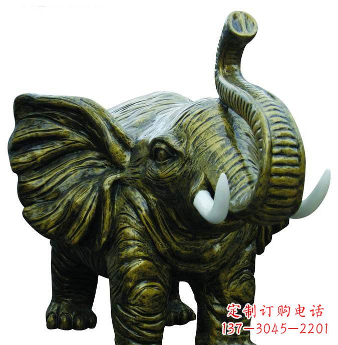 无锡精美的铜大象雕塑