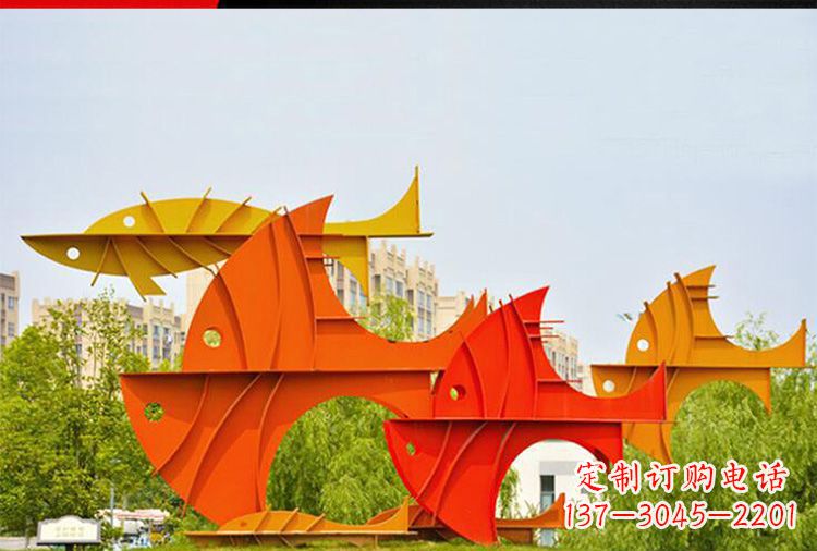 无锡大型不锈钢鲤鱼雕塑
