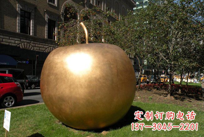 无锡大型铜雕苹果雕塑