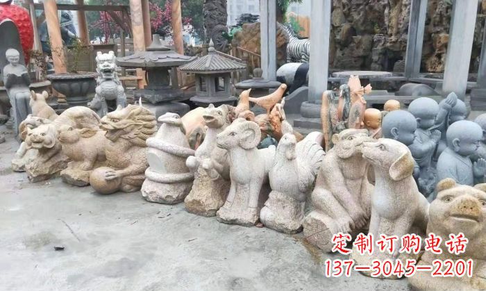 无锡公园动物12生肖石雕 (3)