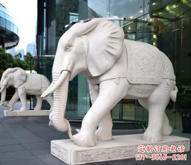 无锡中领雕塑大象石雕,给您的公园一个气派