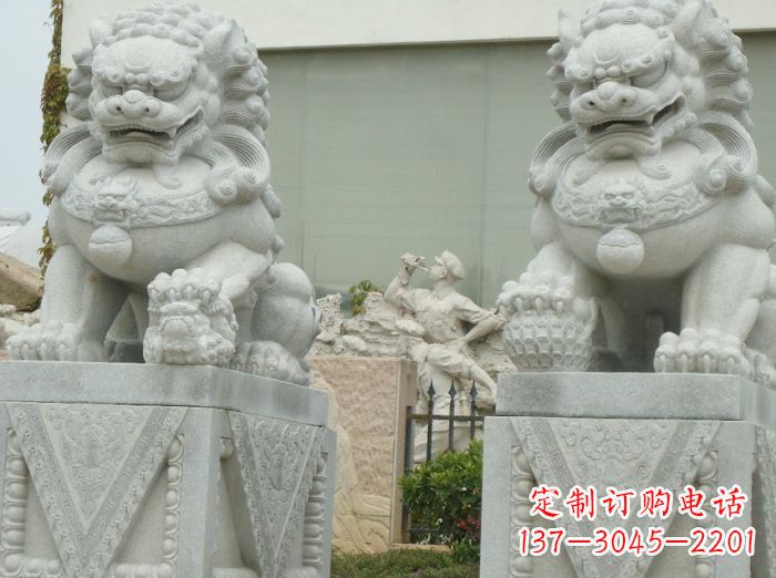 无锡高端大理石狮子石雕