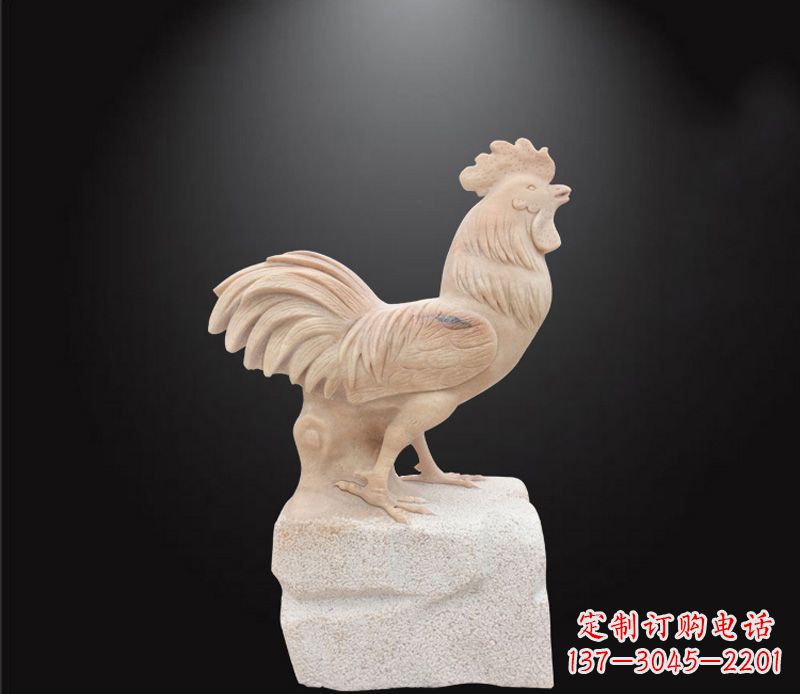 无锡公园动物公鸡石雕