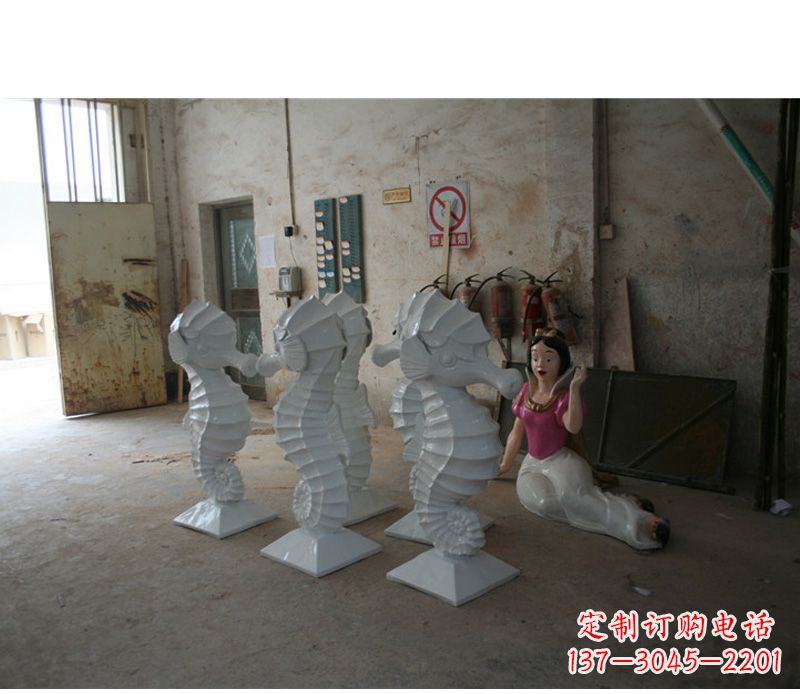 无锡公园动物海马石雕