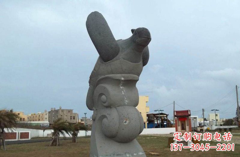 无锡公园动物海龟石雕