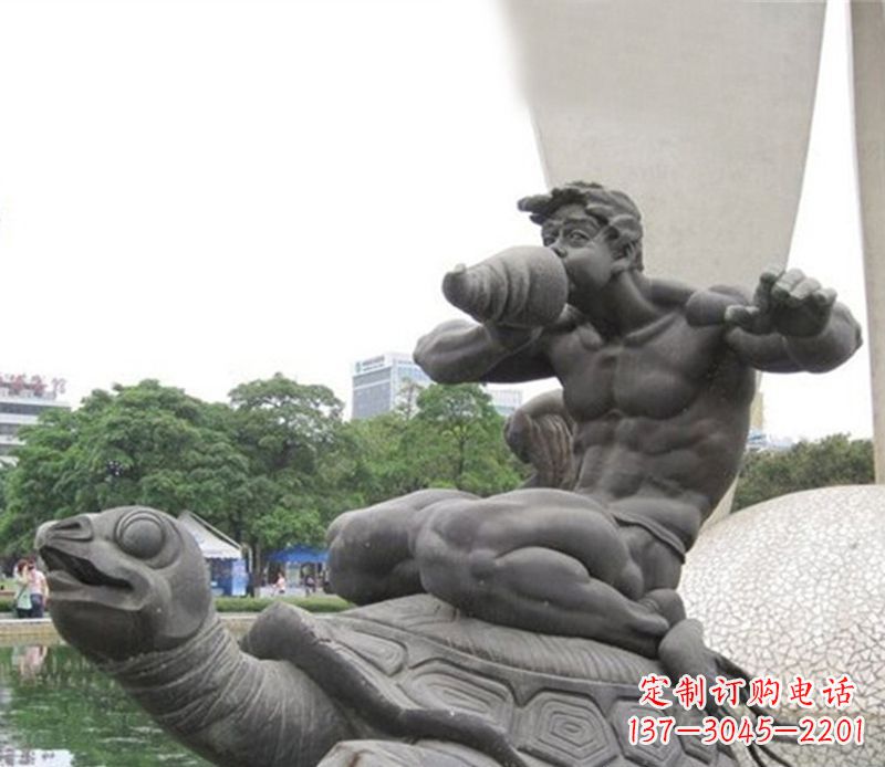 无锡海龟雕塑,漫步沙滩时的自然之美