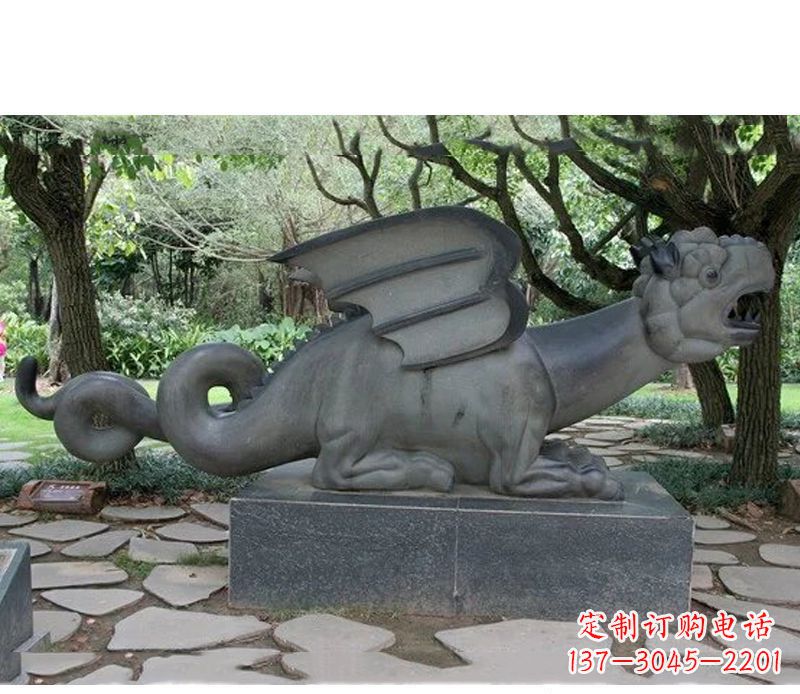 无锡公园动物恐龙石雕