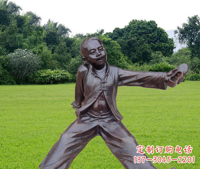 无锡优雅动人的儿童铜雕