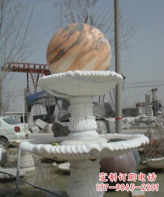 无锡公园风水球石雕