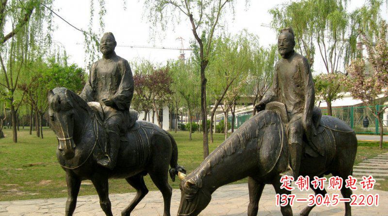 无锡浪漫动人的骑马雕塑
