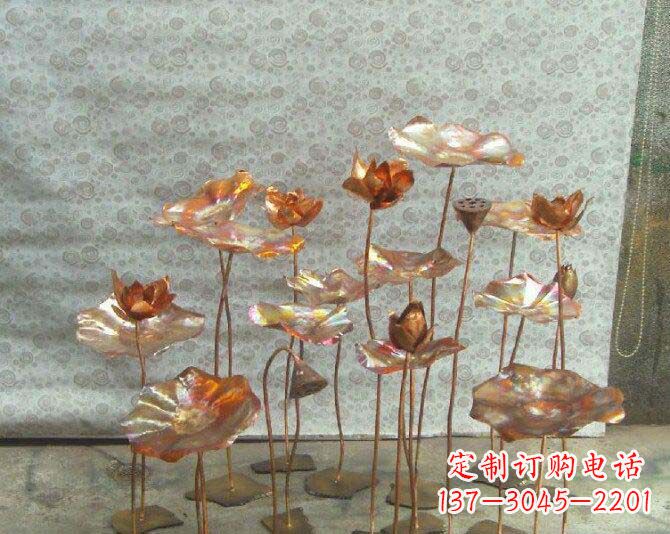 无锡荷花风情铜雕