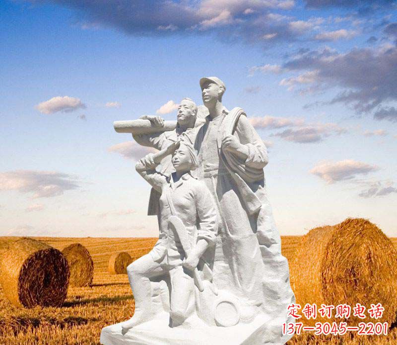 无锡传承红色坚守——中领雕塑红军人物石雕