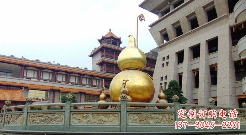 无锡公园葫芦景观铜雕