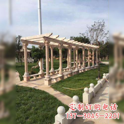 无锡公园花架长廊石雕