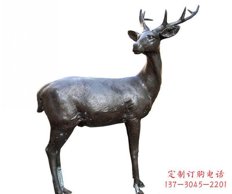 无锡铜雕回头鹿动物雕塑