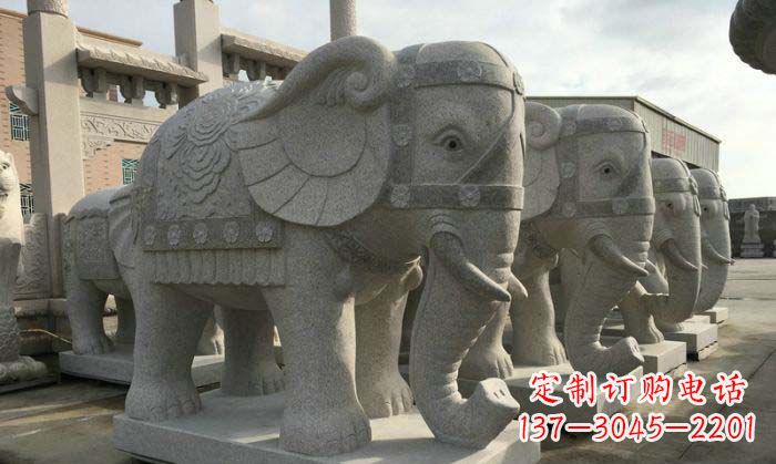 无锡庄严雄伟的大象石雕