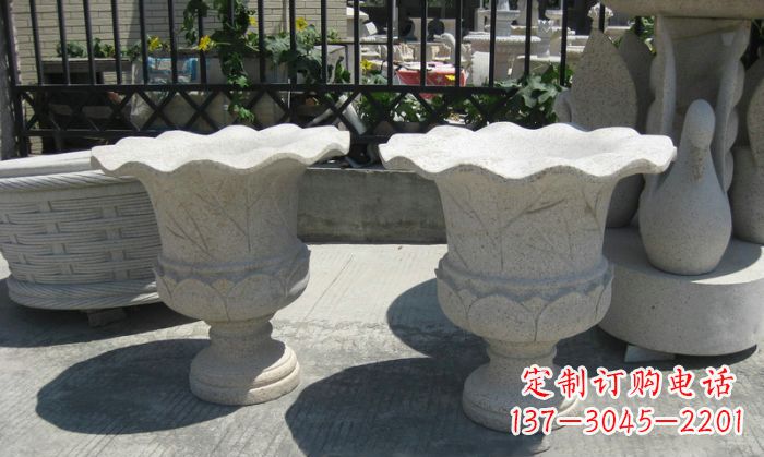 无锡大理石花盆雕塑