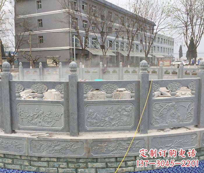 无锡公园景观大理石栏板雕塑