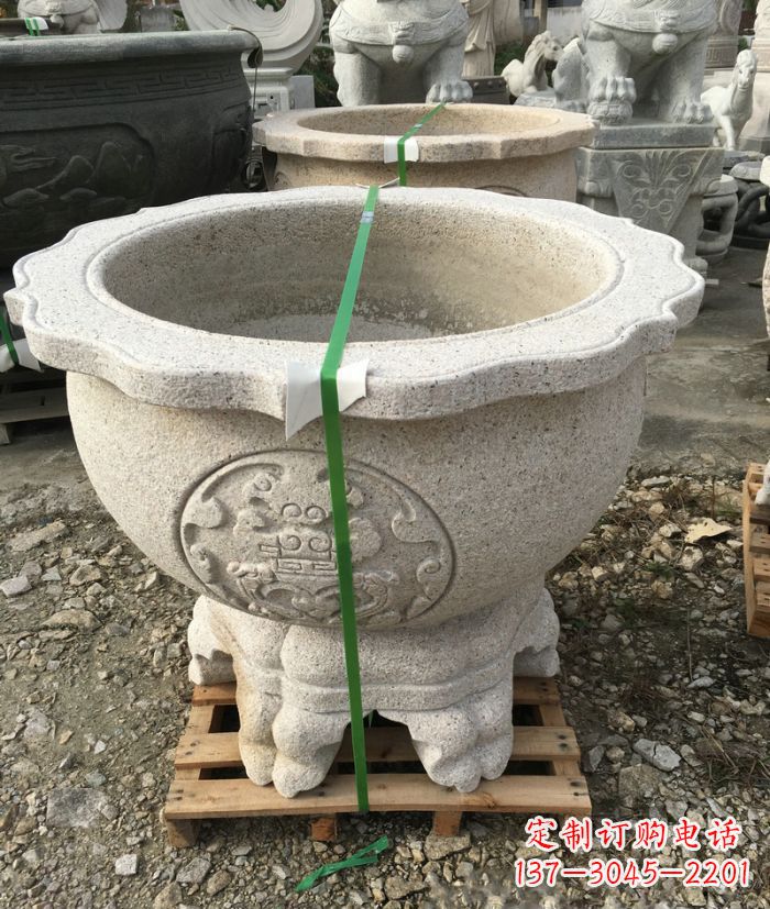 无锡高品质大理石水缸雕塑