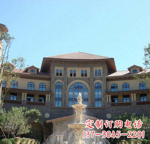无锡定制欧式古典喷泉大理石雕塑