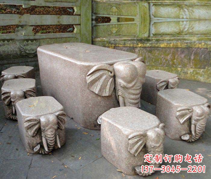 无锡精美小象大理石雕塑