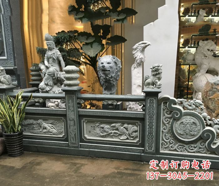 无锡公园景观仿古石栏板 (3)