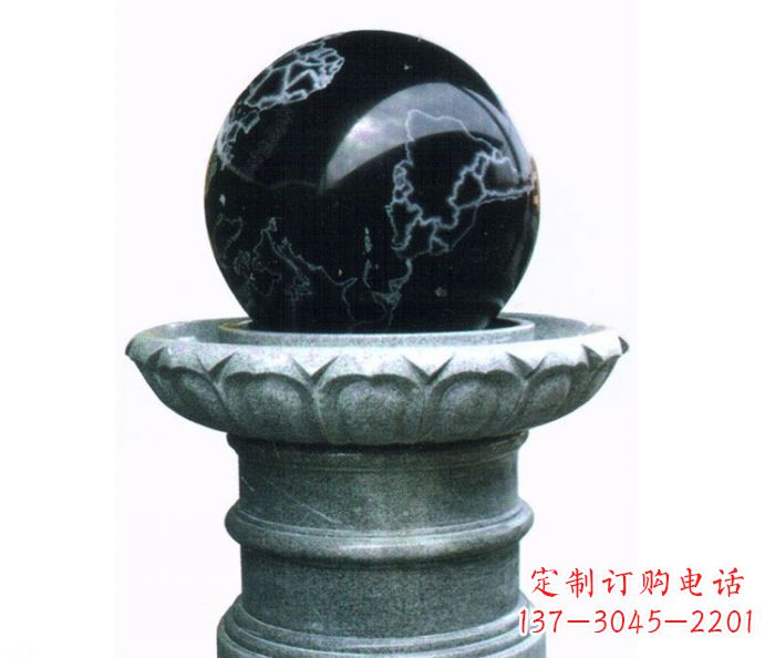 无锡风水球喷泉石雕——营造悠然自在的公园氛围