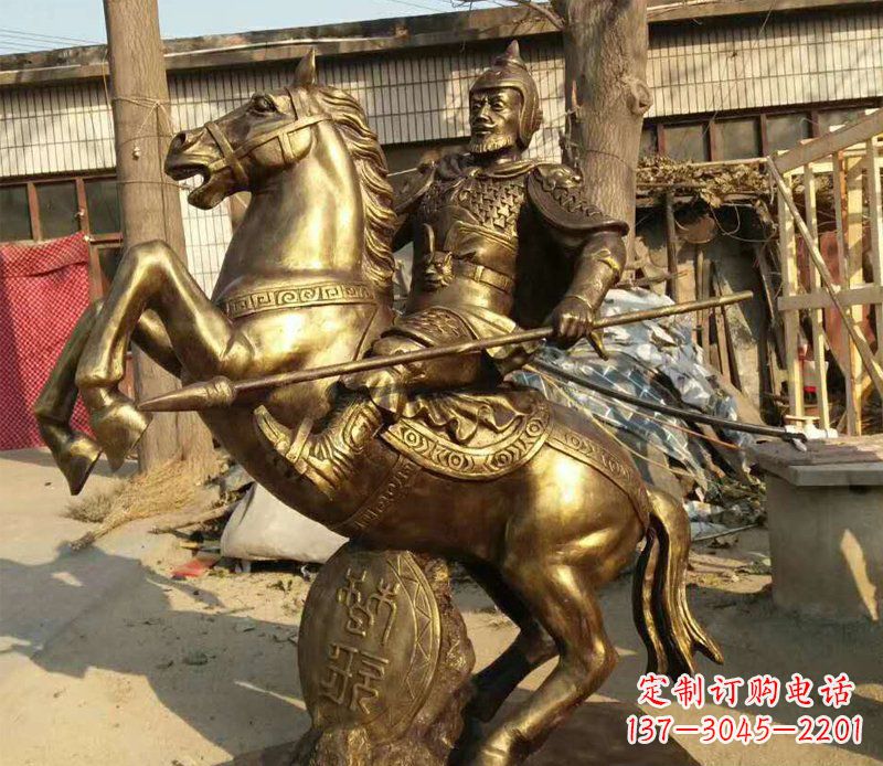 无锡高雅精美的骑马铜雕