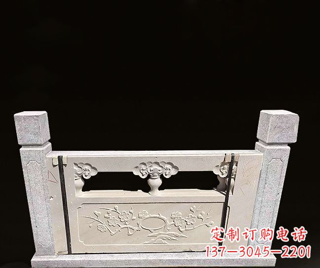 无锡梅花浮雕石栏板雕塑