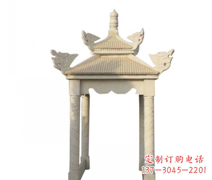 无锡高品质园林石雕凉亭