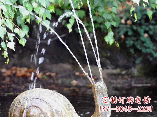 无锡中领雕塑精美的蜗牛铜雕塑